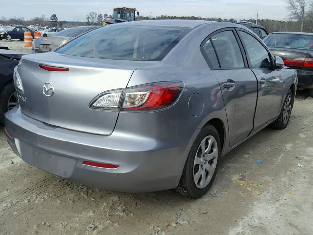 JM1BL1UF1C1553825 - 2012 MAZDA 3 I GRAY photo 4