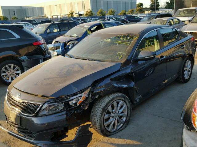 5XXGM4A70FG462152 - 2015 KIA OPTIMA LX GRAY photo 2