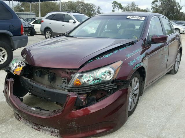 1HGCP2F86BA061157 - 2011 HONDA ACCORD EXL RED photo 2