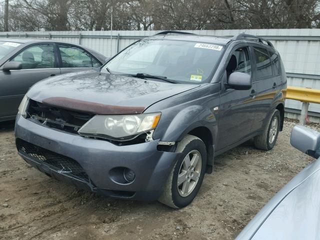 JA4MS31X07U009691 - 2007 MITSUBISHI OUTLANDER GRAY photo 2