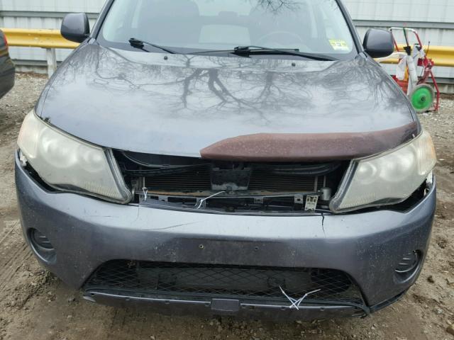 JA4MS31X07U009691 - 2007 MITSUBISHI OUTLANDER GRAY photo 7