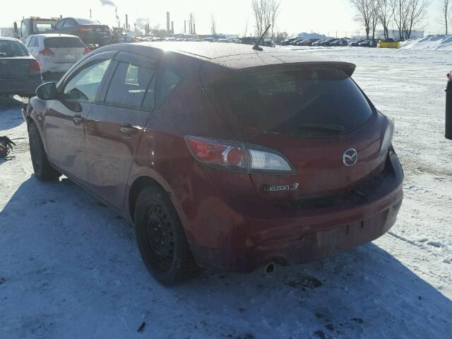 JM1BL1HF0A1155447 - 2010 MAZDA 3 I BURGUNDY photo 3