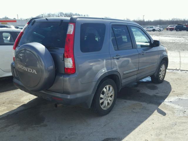 SHSRD78925U334555 - 2005 HONDA CR-V SE GRAY photo 4