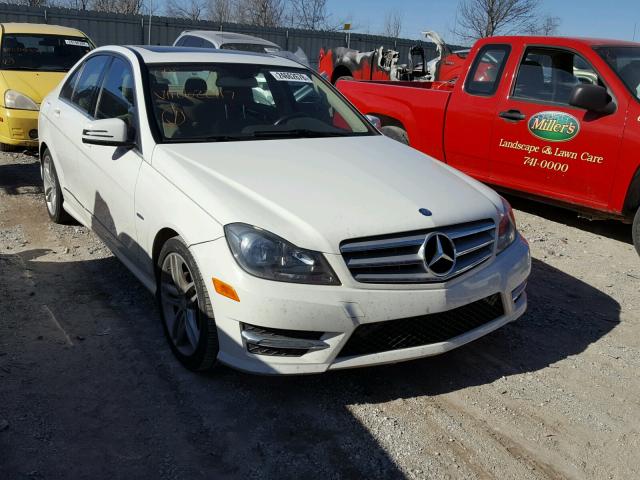 WDDGF4HB8CA622117 - 2012 MERCEDES-BENZ C 250 WHITE photo 1