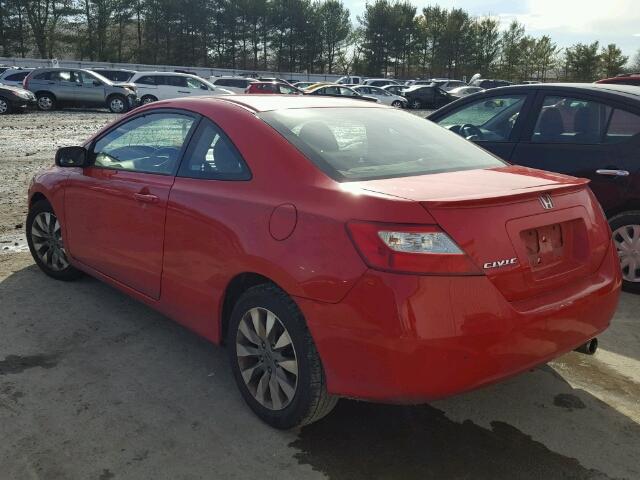 2HGFG11829H515284 - 2009 HONDA CIVIC EX RED photo 3