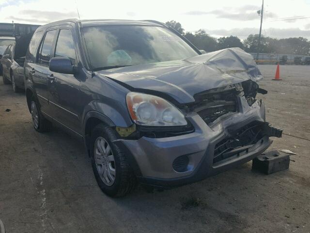 JHLRD78975C005664 - 2005 HONDA CR-V SE GRAY photo 1