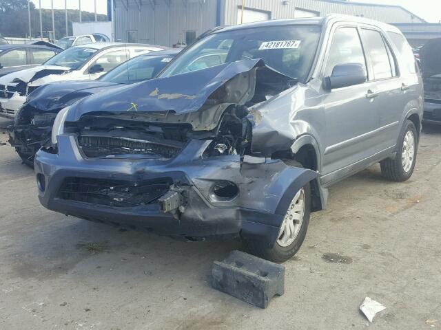 JHLRD78975C005664 - 2005 HONDA CR-V SE GRAY photo 2