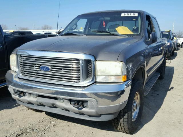 1FTNW21L02ED20093 - 2002 FORD F250 SUPER GRAY photo 2