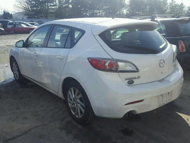 JM1BL1L86C1636623 - 2012 MAZDA 3 I WHITE photo 3