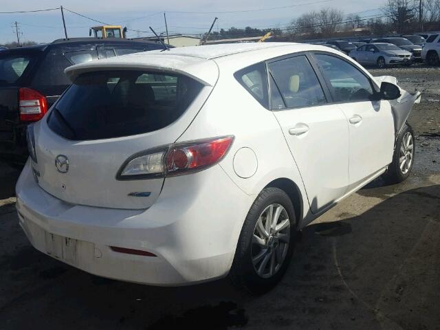 JM1BL1L86C1636623 - 2012 MAZDA 3 I WHITE photo 4