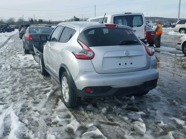 JNBAF5MV4GT655006 - 2016 NISSAN JUKE S SILVER photo 3