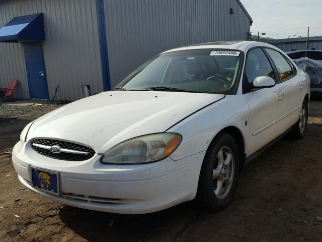 1FAFP55252A215681 - 2002 FORD TAURUS SES WHITE photo 2