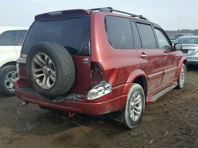 JS3TX92V444105646 - 2004 SUZUKI XL7 EX RED photo 4