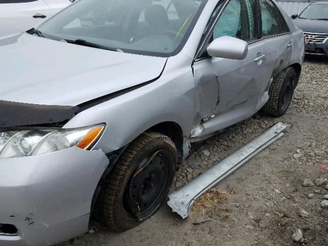 4T1BE46K57U613854 - 2007 TOYOTA CAMRY NEW SILVER photo 10