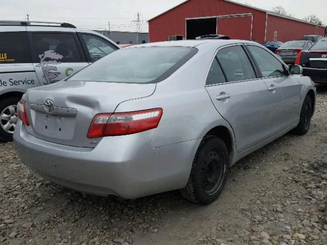 4T1BE46K57U613854 - 2007 TOYOTA CAMRY NEW SILVER photo 4