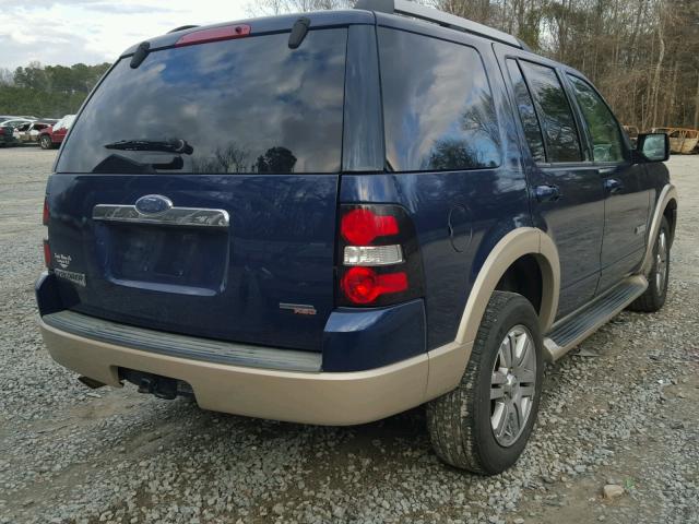 1FMEU74E06UA22392 - 2006 FORD EXPLORER E BLUE photo 4