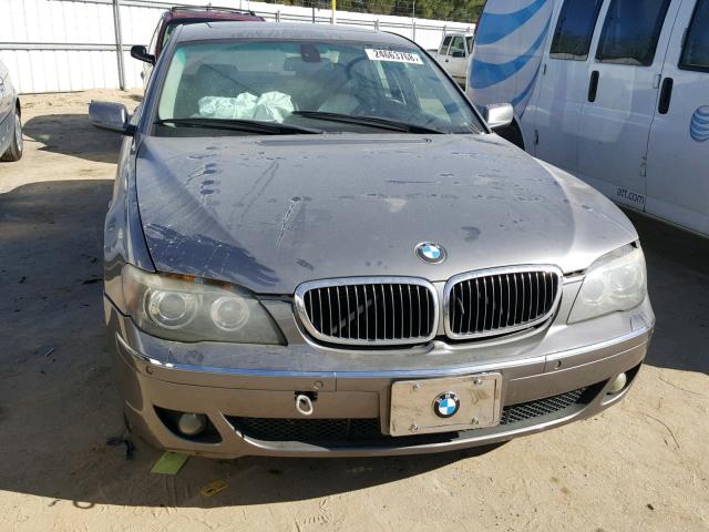 WBAHL83536DT00677 - 2006 BMW 750 I SILVER photo 9