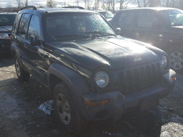 1J4GL48K03W675216 - 2003 JEEP LIBERTY SP BLACK photo 1