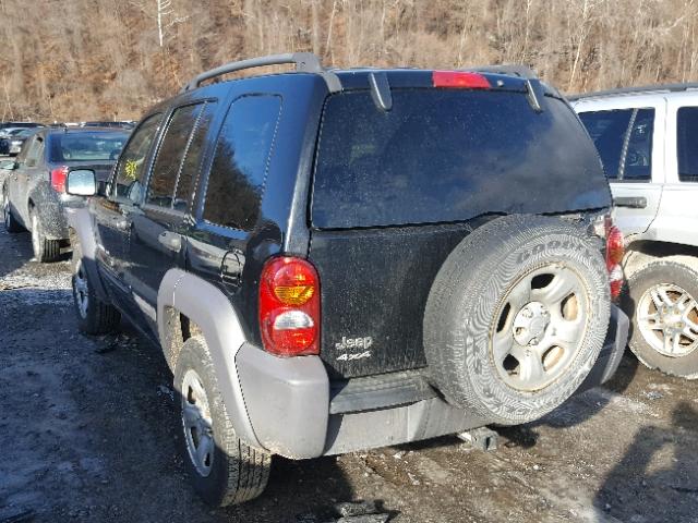 1J4GL48K03W675216 - 2003 JEEP LIBERTY SP BLACK photo 3