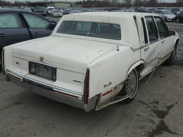 1G6CD53B4M4326932 - 1991 CADILLAC DEVILLE WHITE photo 4