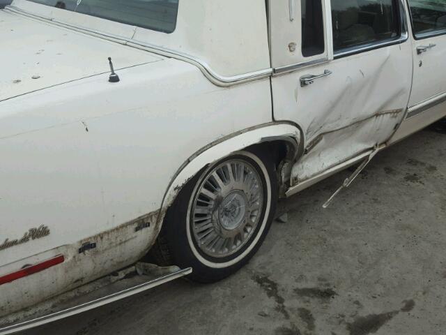 1G6CD53B4M4326932 - 1991 CADILLAC DEVILLE WHITE photo 9