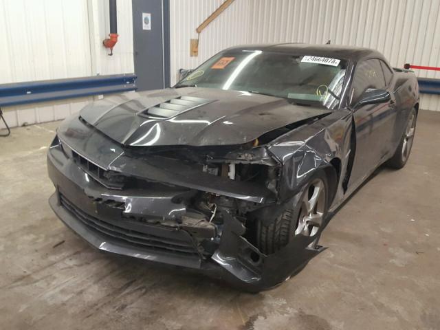2G1FJ1EJ2E9205713 - 2014 CHEVROLET CAMARO SS Gris foto 2
