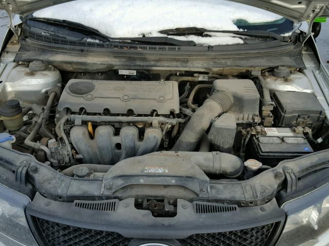 KNAFT4A29A5172800 - 2010 KIA FORTE LX SILVER photo 7