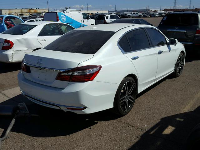 1HGCR3F84GA020825 - 2016 HONDA ACCORD EXL WHITE photo 4