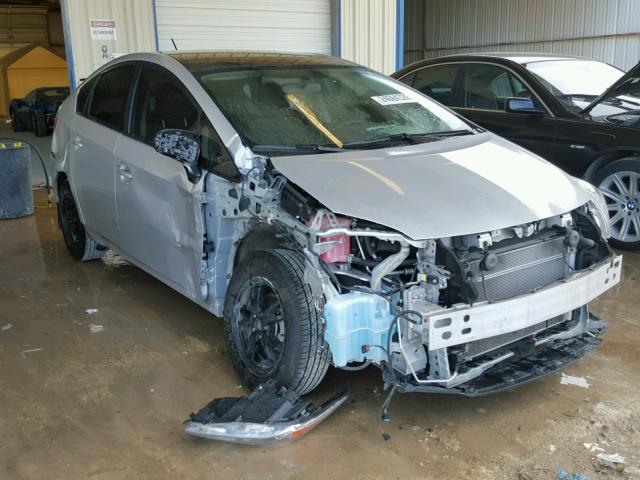 JTDKN3DU6D5700770 - 2013 TOYOTA PRIUS SILVER photo 1