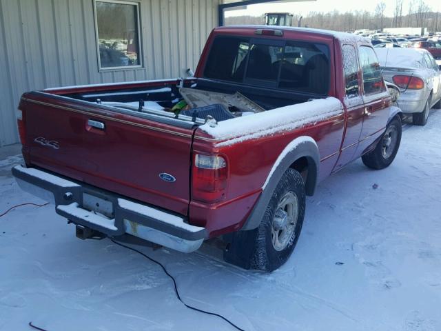 1FTZR45E22TA26450 - 2002 FORD RANGER SUP MAROON photo 4