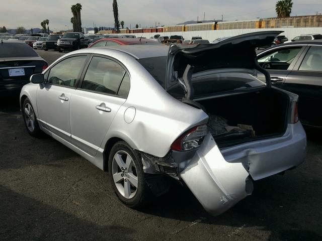 1HGFA16887L019867 - 2007 HONDA CIVIC EX ვერცხლისფერი ფოტო 3