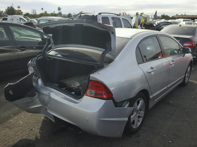 1HGFA16887L019867 - 2007 HONDA CIVIC EX ვერცხლისფერი ფოტო 4