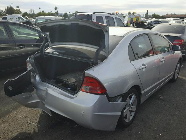 1HGFA16887L019867 - 2007 HONDA CIVIC EX SILVER photo 4