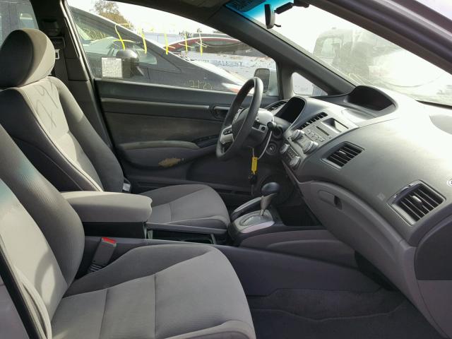 1HGFA16887L019867 - 2007 HONDA CIVIC EX ვერცხლისფერი ფოტო 5