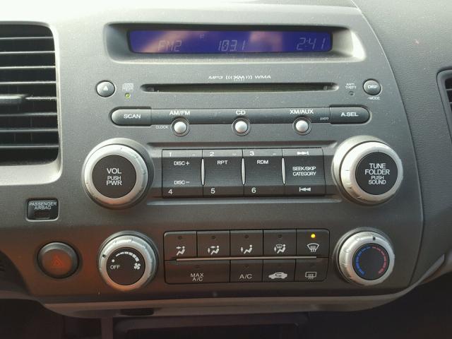 1HGFA16887L019867 - 2007 HONDA CIVIC EX ვერცხლისფერი ფოტო 9