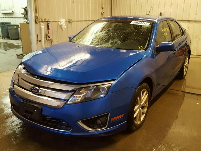 3FAHP0JA4BR174751 - 2011 FORD FUSION SEL BLUE photo 2