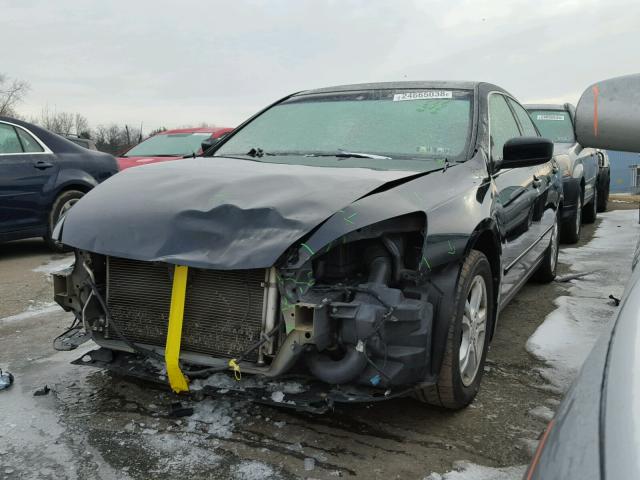 1HGCM56827A076949 - 2007 HONDA ACCORD EX BLACK photo 2