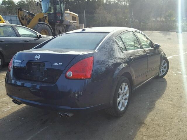 1N4BA41E28C820992 - 2008 NISSAN MAXIMA SE BLUE photo 4