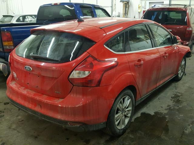 1FAHP3M22CL155931 - 2012 FORD FOCUS SEL RED photo 4