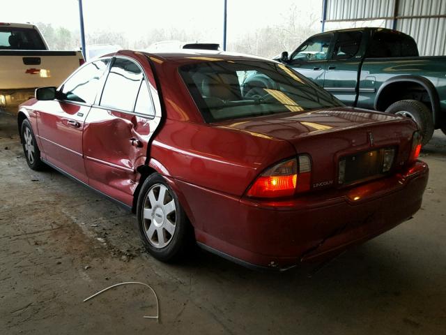 1LNHM86S94Y653315 - 2004 LINCOLN LS MAROON photo 3