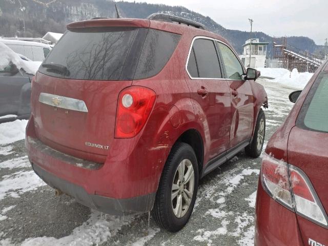 2GNFLEEK4D6108456 - 2013 CHEVROLET EQUINOX LT RED photo 4