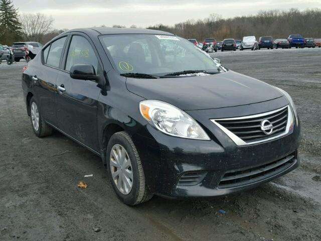 3N1CN7AP2CL903683 - 2012 NISSAN VERSA S BLACK photo 1