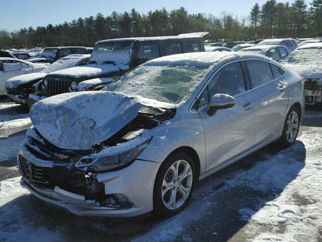 1G1BG5SM6G7273486 - 2016 CHEVROLET CRUZE PREM SILVER photo 2