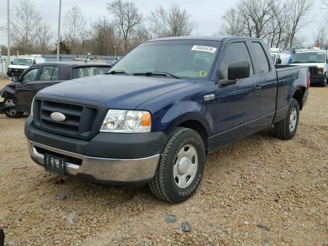 1FTRX12W67FB81042 - 2007 FORD F150 BLUE photo 2