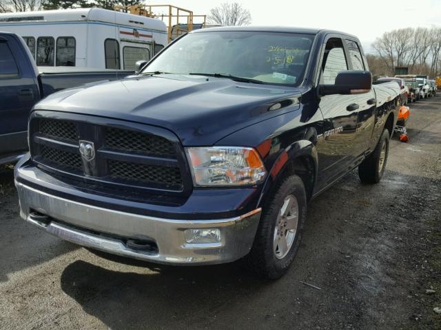 1C6RD7GT7CS163023 - 2012 DODGE RAM 1500 S BLUE photo 2