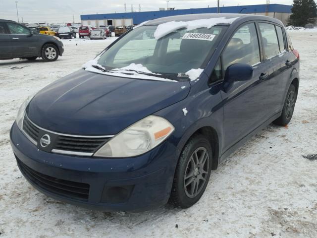 3N1BC13EX7L457265 - 2007 NISSAN VERSA S BLUE photo 2