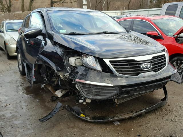 KNDPBCA22C7309913 - 2012 KIA SPORTAGE L BLACK photo 1