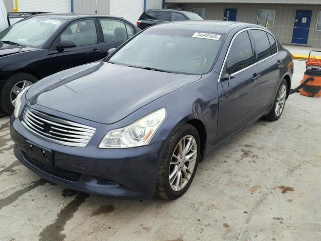 JNKBV61F78M271561 - 2008 INFINITI G35 BLUE photo 2