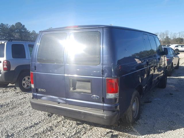 1FTRE14W35HB21918 - 2005 FORD ECONOLINE BLUE photo 4