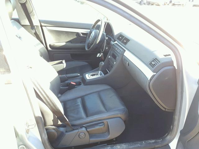 WAUDF78E27A117167 - 2007 AUDI A4 2.0T QU SILVER photo 5